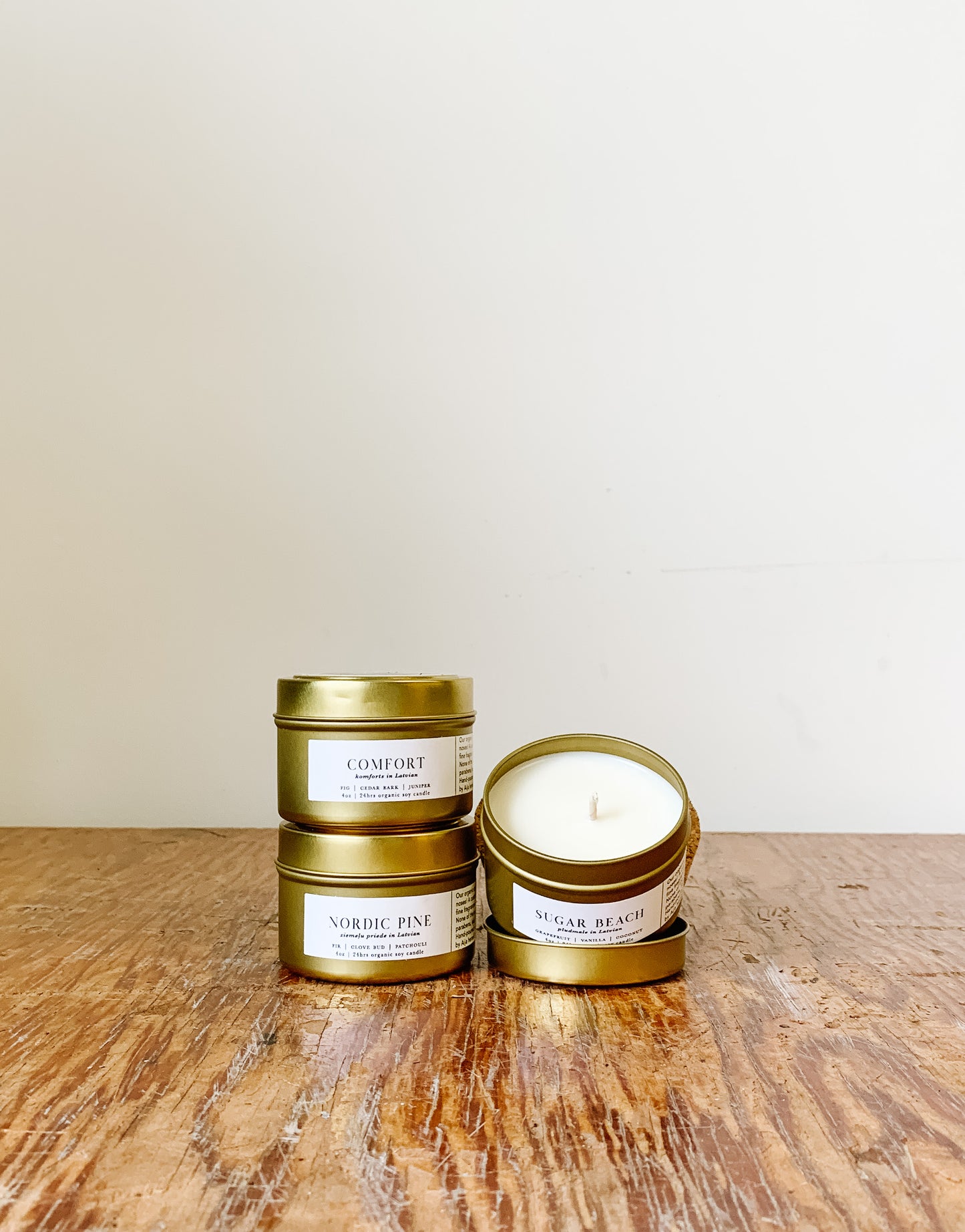 Gold Tin Travel Candle